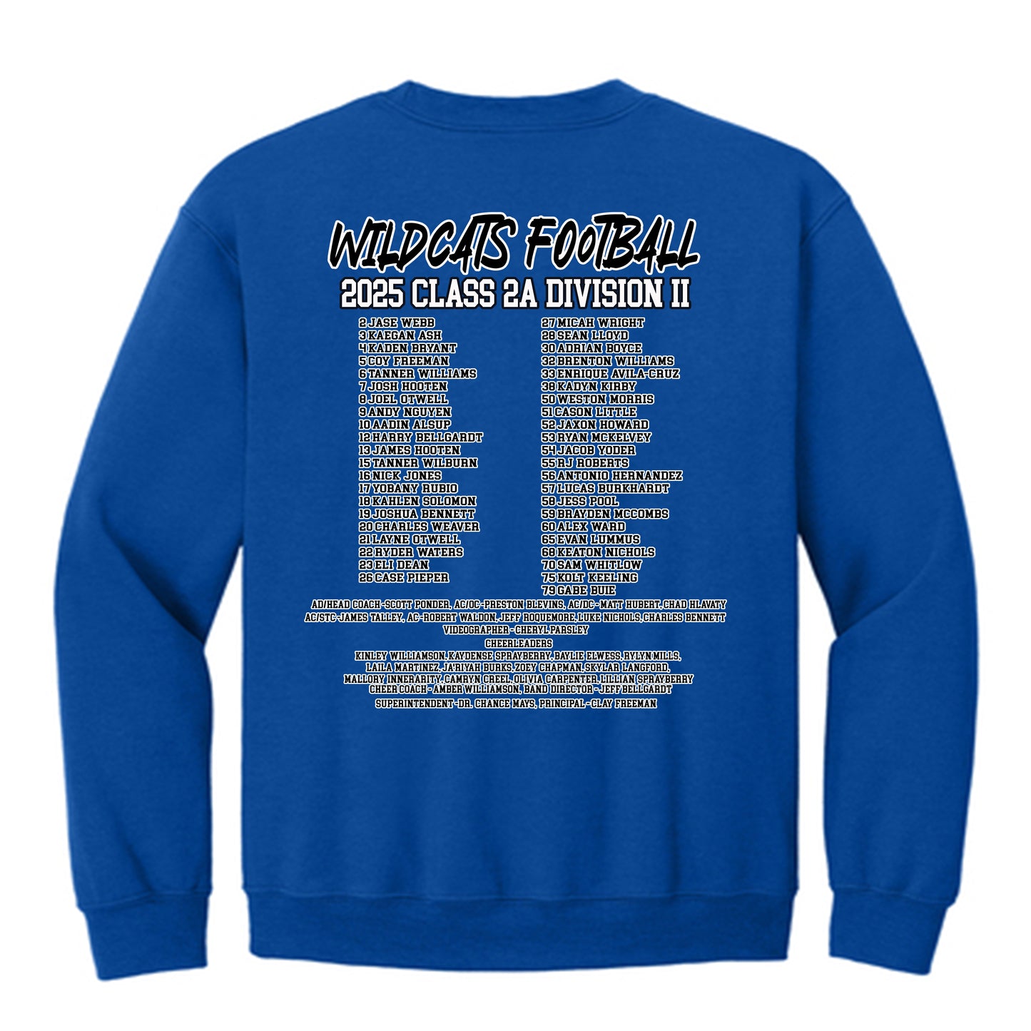 2025 Playoff Crewneck Sweatshirt Blue