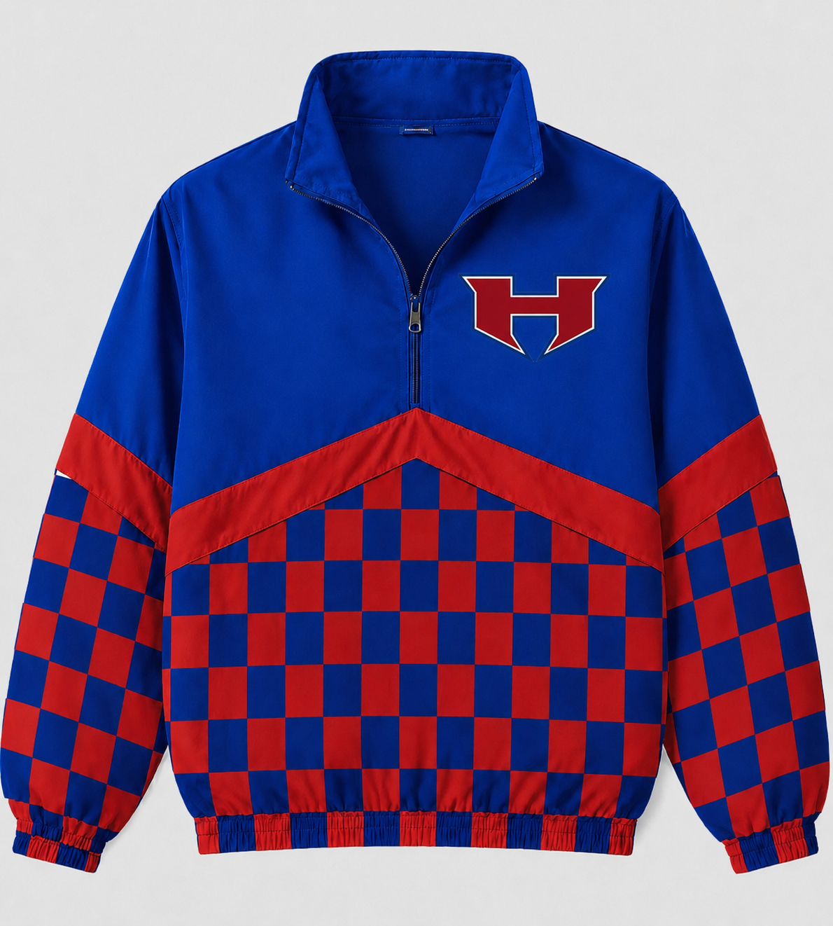 Henderson Red/Blue Checkered Spirit Windbreaker