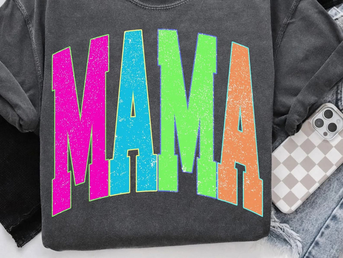 Mama Neon Comfort Colors TShirt