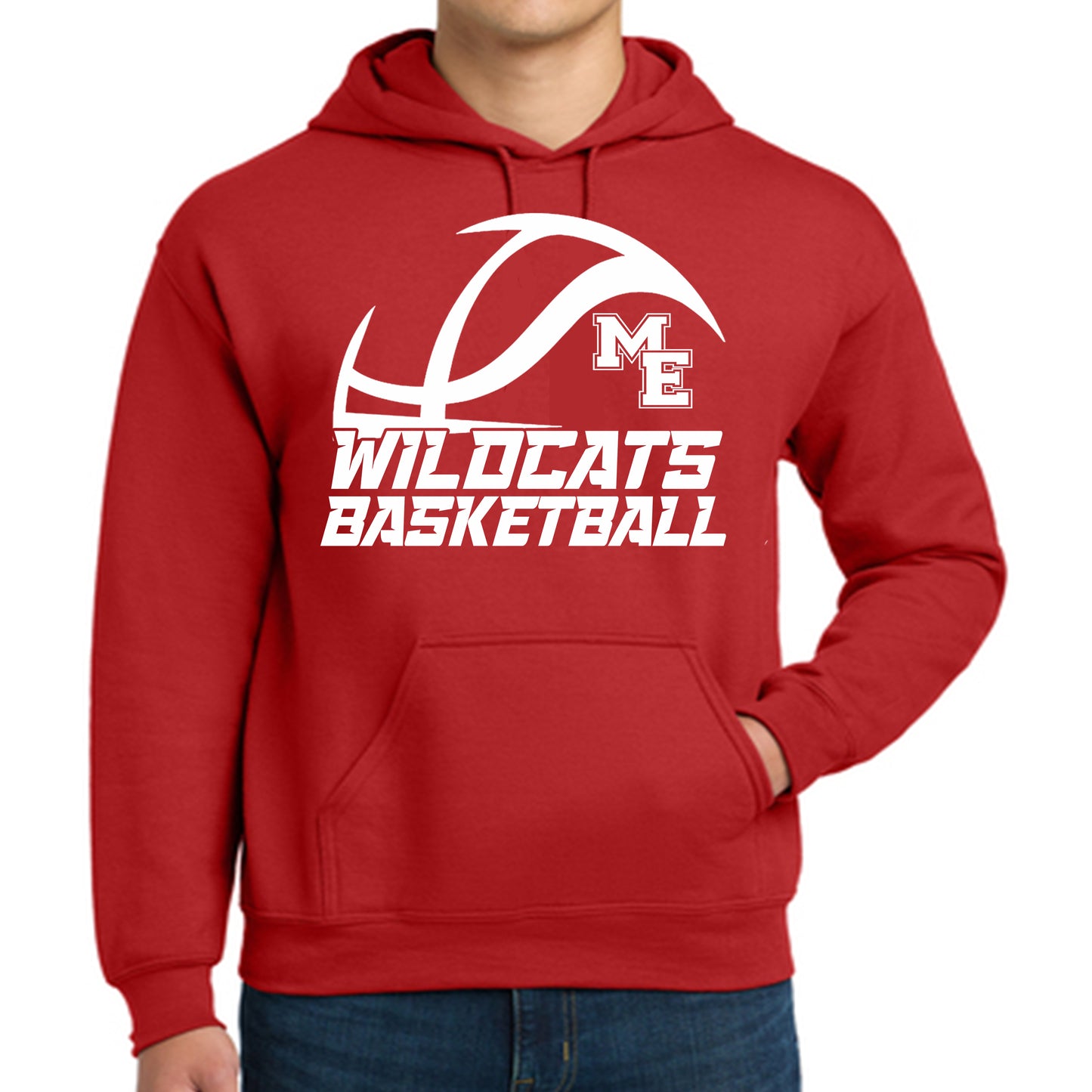 ME Wildcats Basketball Hoodie