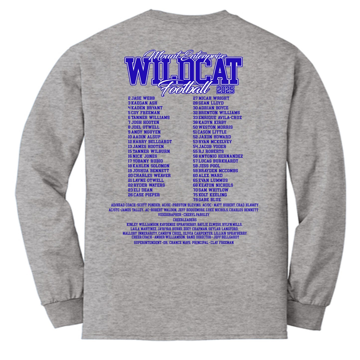 2025 Playoff T-Shirt Long Sleeve Gray