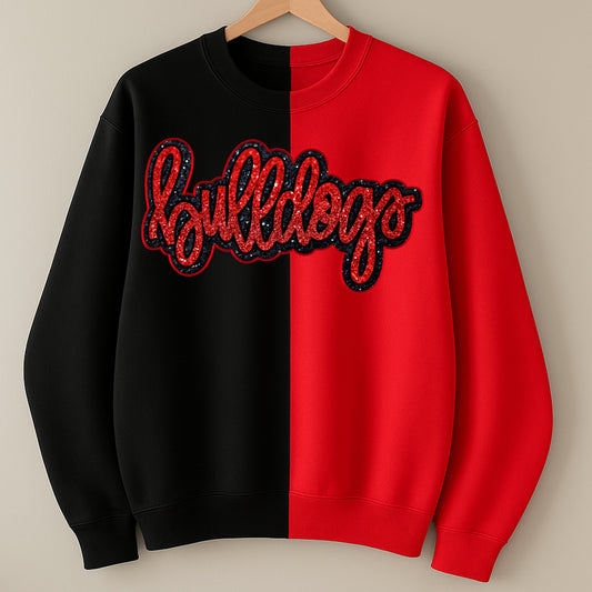 Carthage Bulldogs Split Sweatshirt