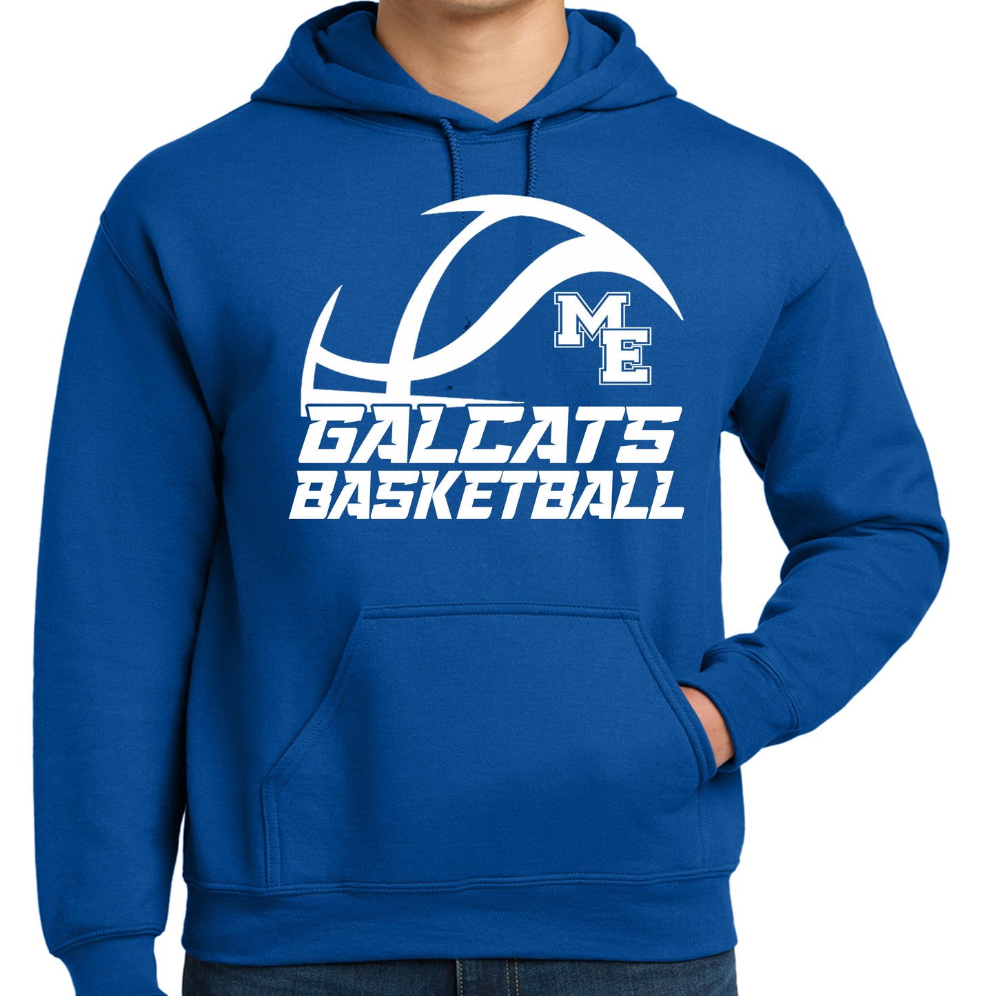 ME Galcats Basketball Hoodie
