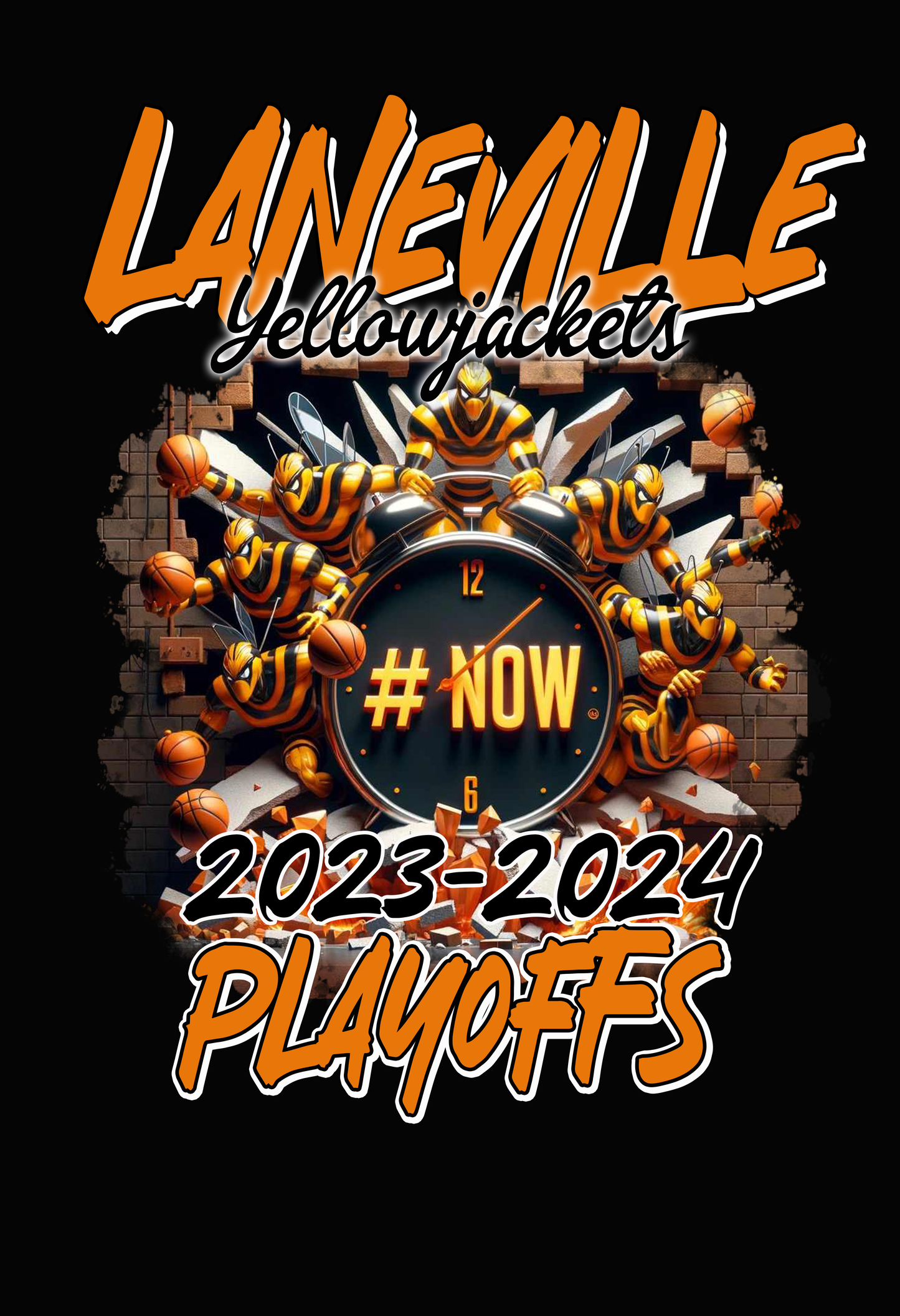 Laneville Basketball Playoff T-Shirts