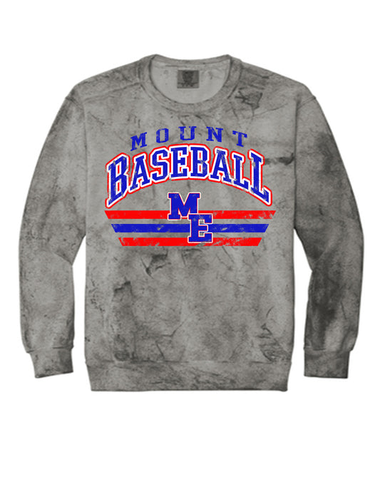 Comfort Colors Vintage Distressed Mount Baseball Crewneck Sweatshirt