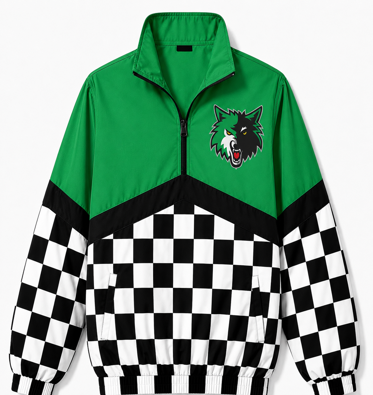 Loomis Wolves Checkered Spirit Windbreaker Fundraiser
