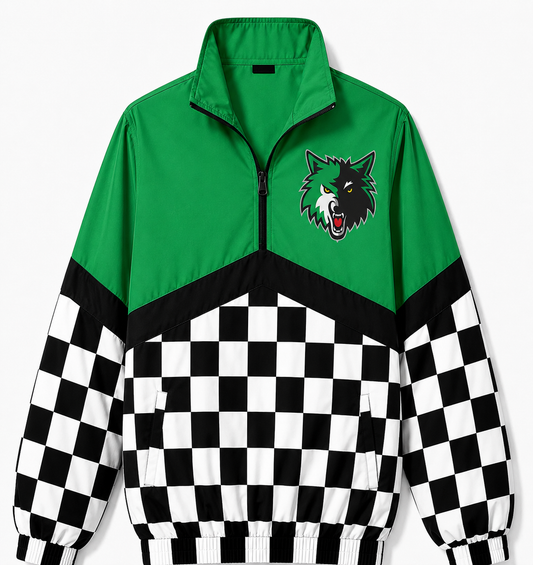 Loomis Wolves Checkered Spirit Windbreaker Fundraiser