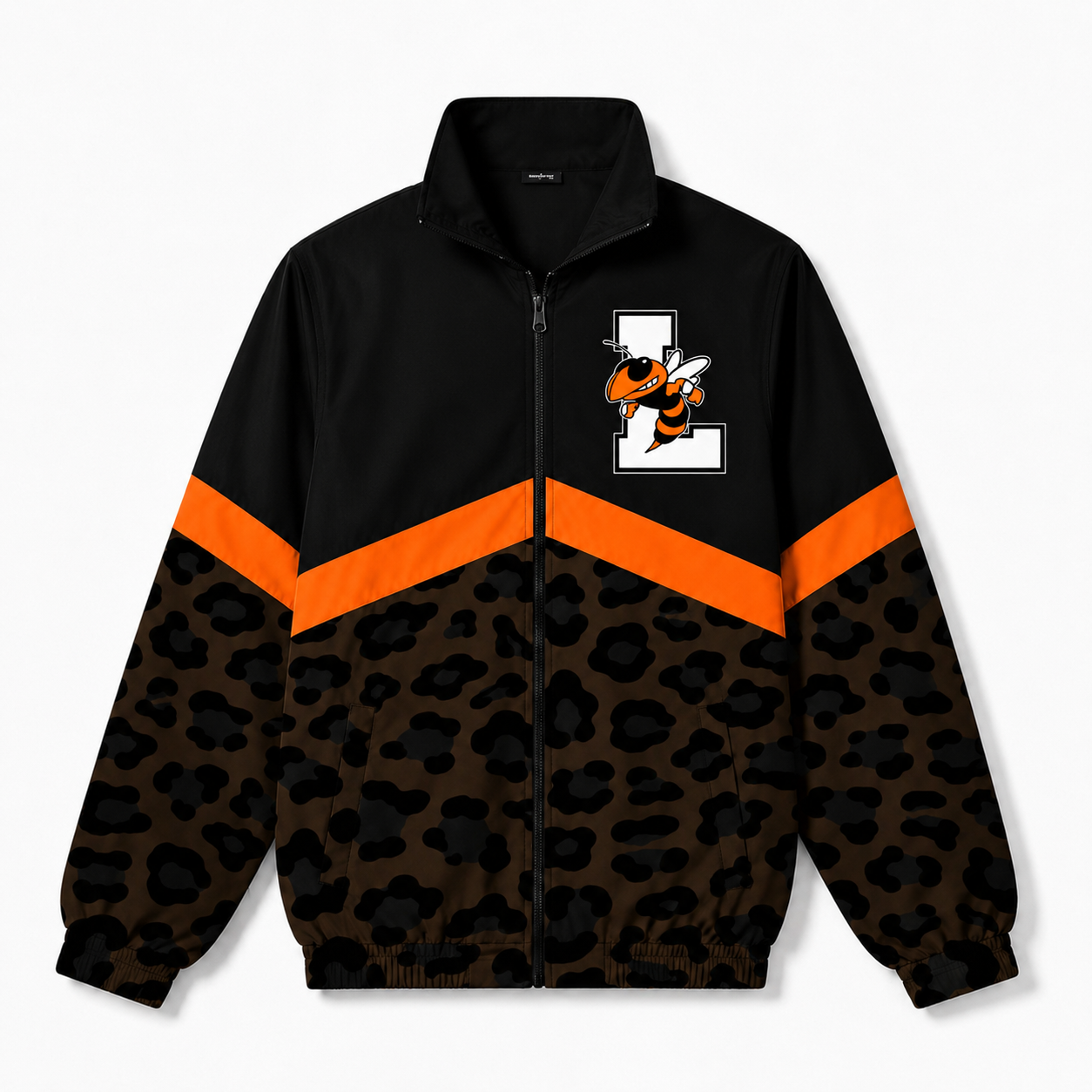 Laneville Spirit Windbreaker Brown Leopard Cheer Fundraiser